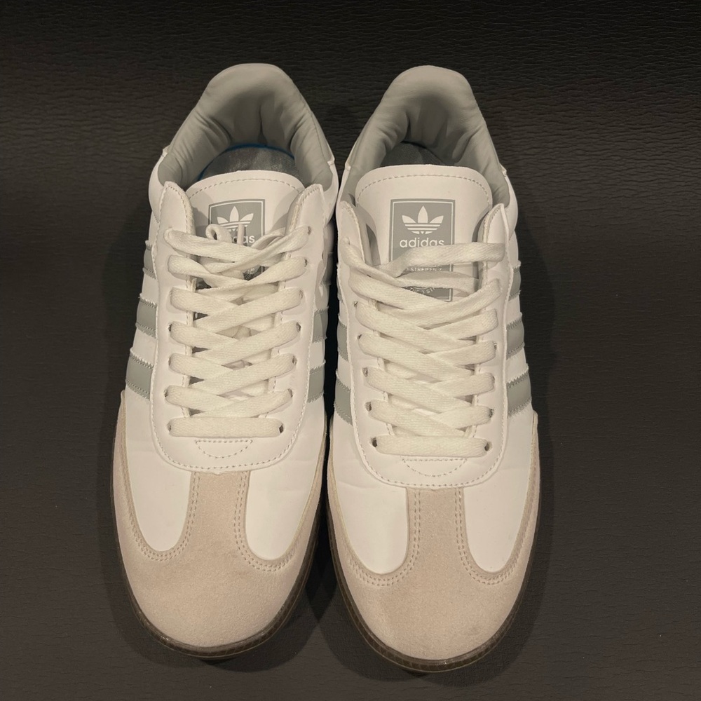 Womens adidas Samba OG Athletic Shoe - White / Silver / Gum